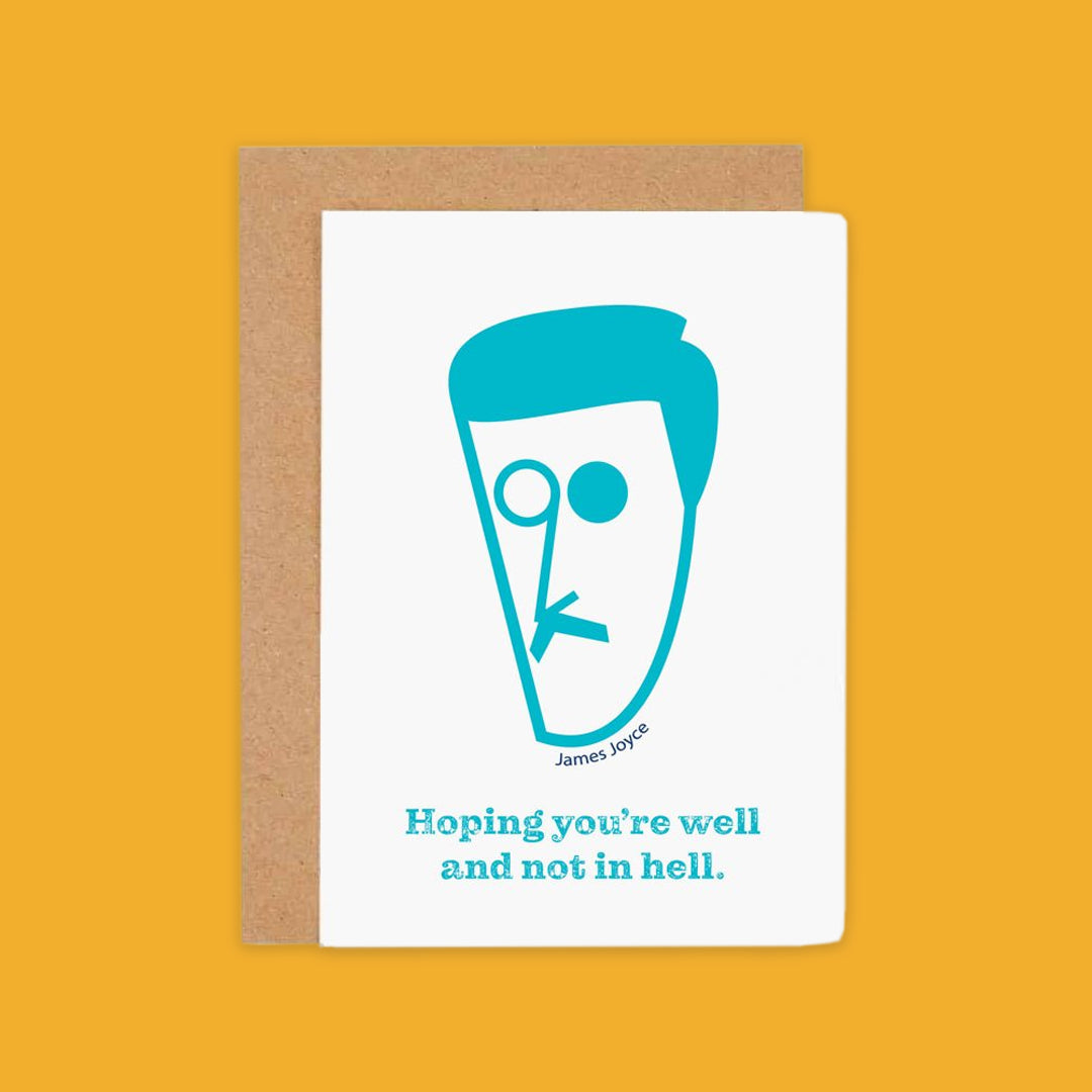 At It Again! Greeting Card James Joyce