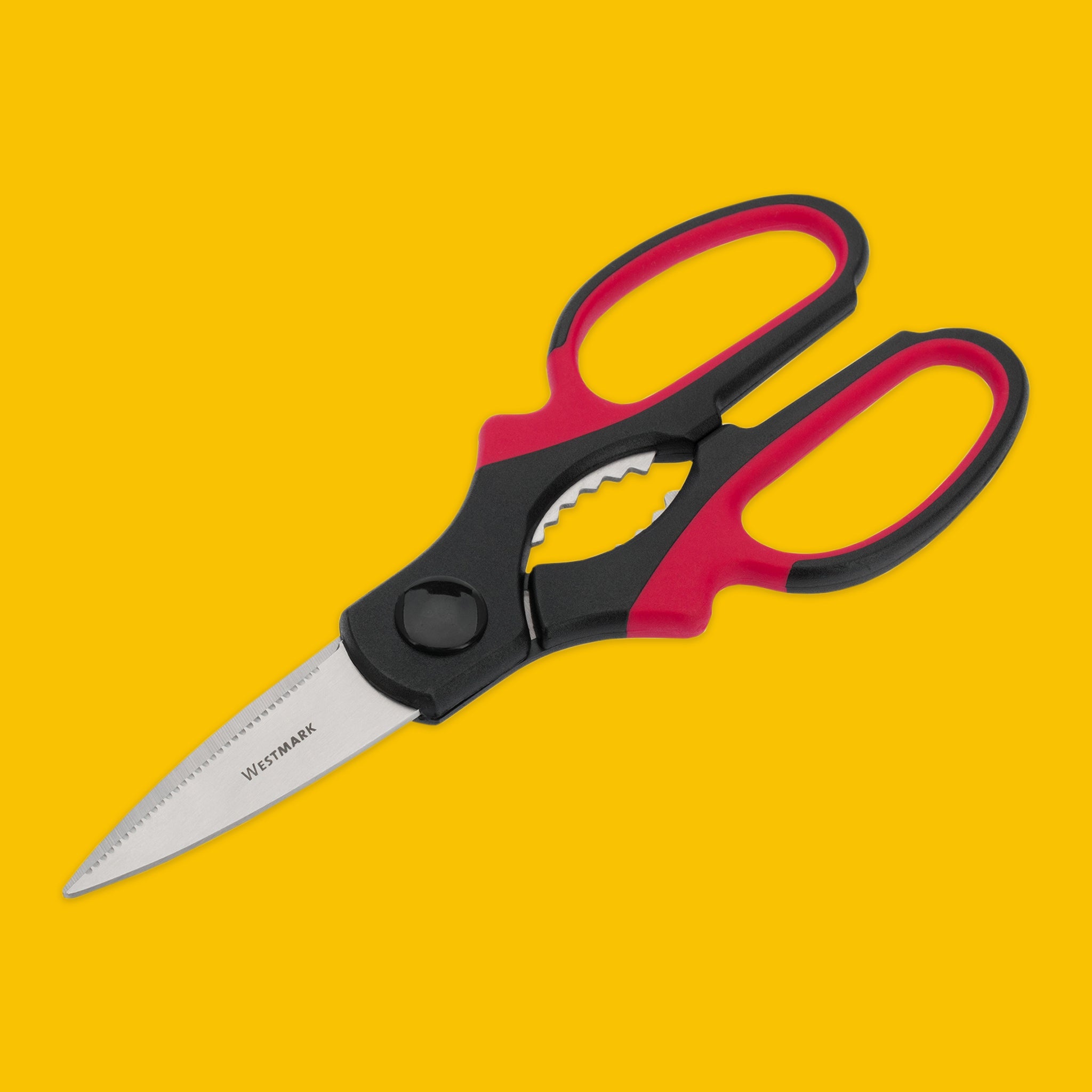 All purpose scissors 21 cm in black and red