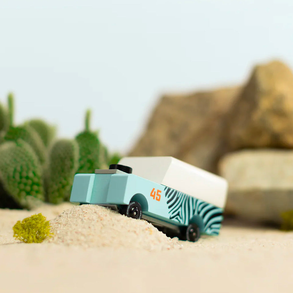 CandyLab Mini Zebra Drifter in the desert