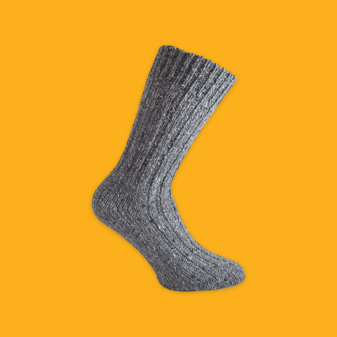 Donegal Woolen Socks in Storm Grey