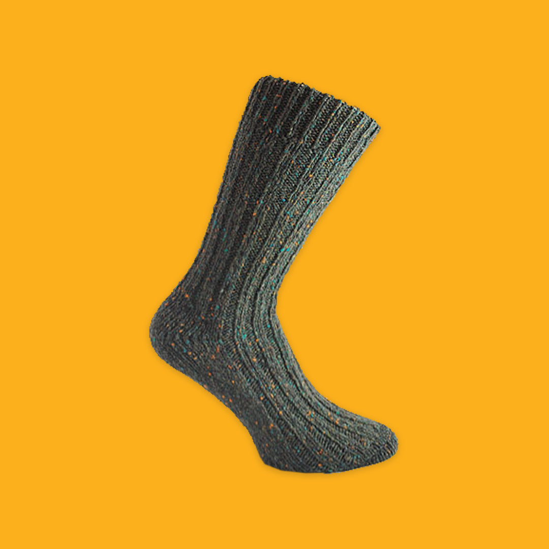 Donegal Woolen Socks in Seaweed Green