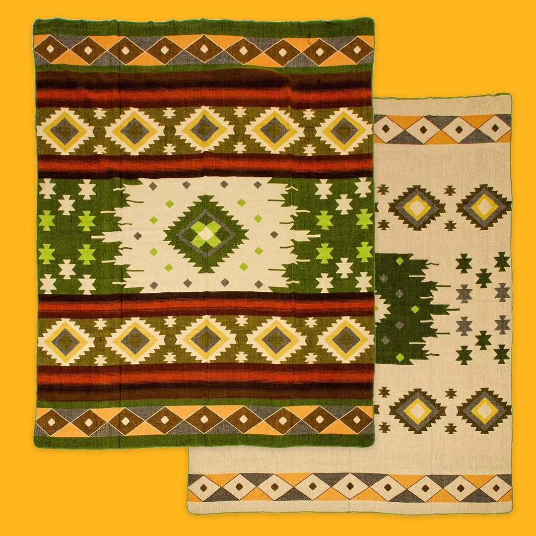 Alpaca Wool Throw - Quilotoa Green