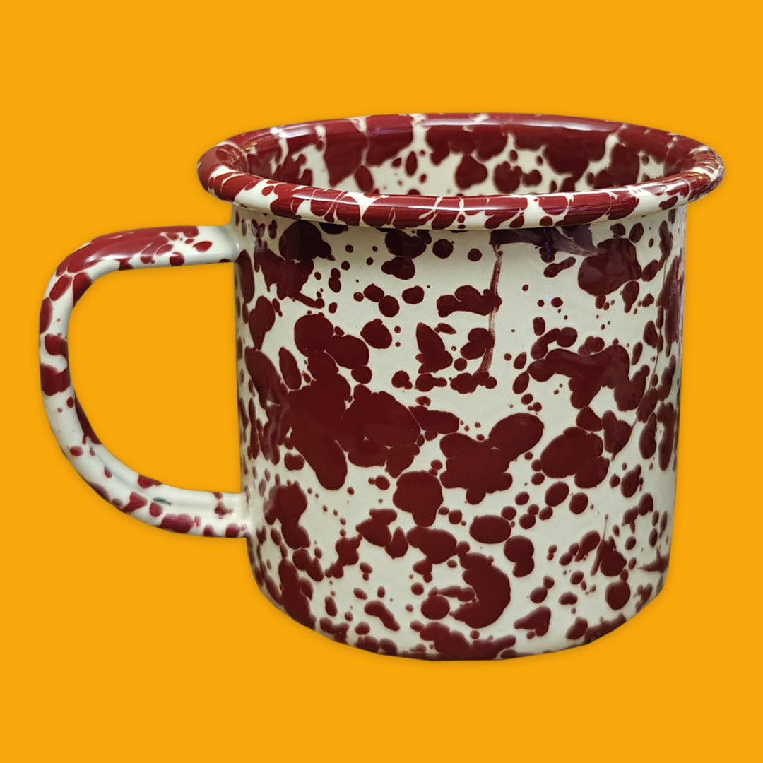Enamel Splatter Mugs