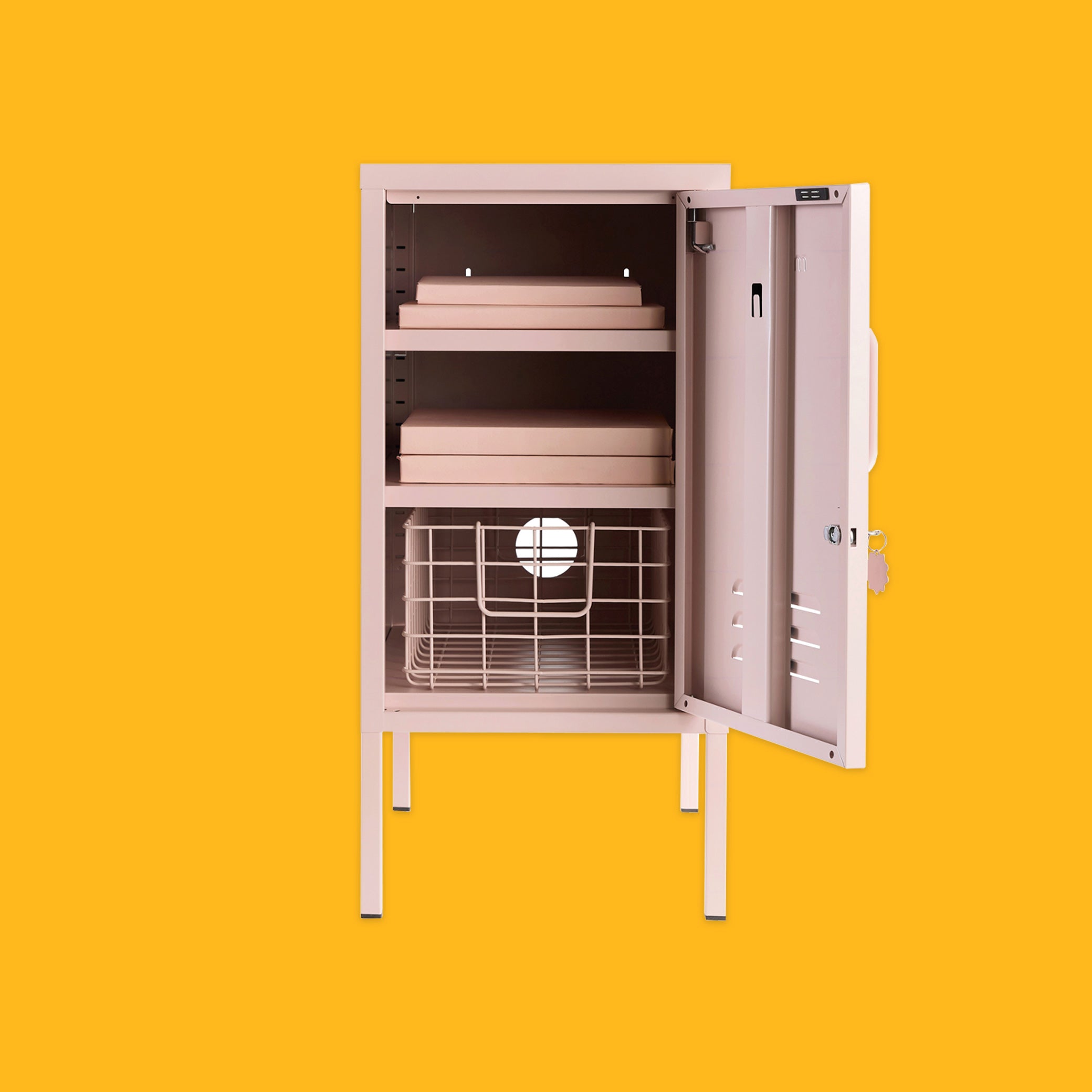 Mustard Made The Shorty Locker in Blush open