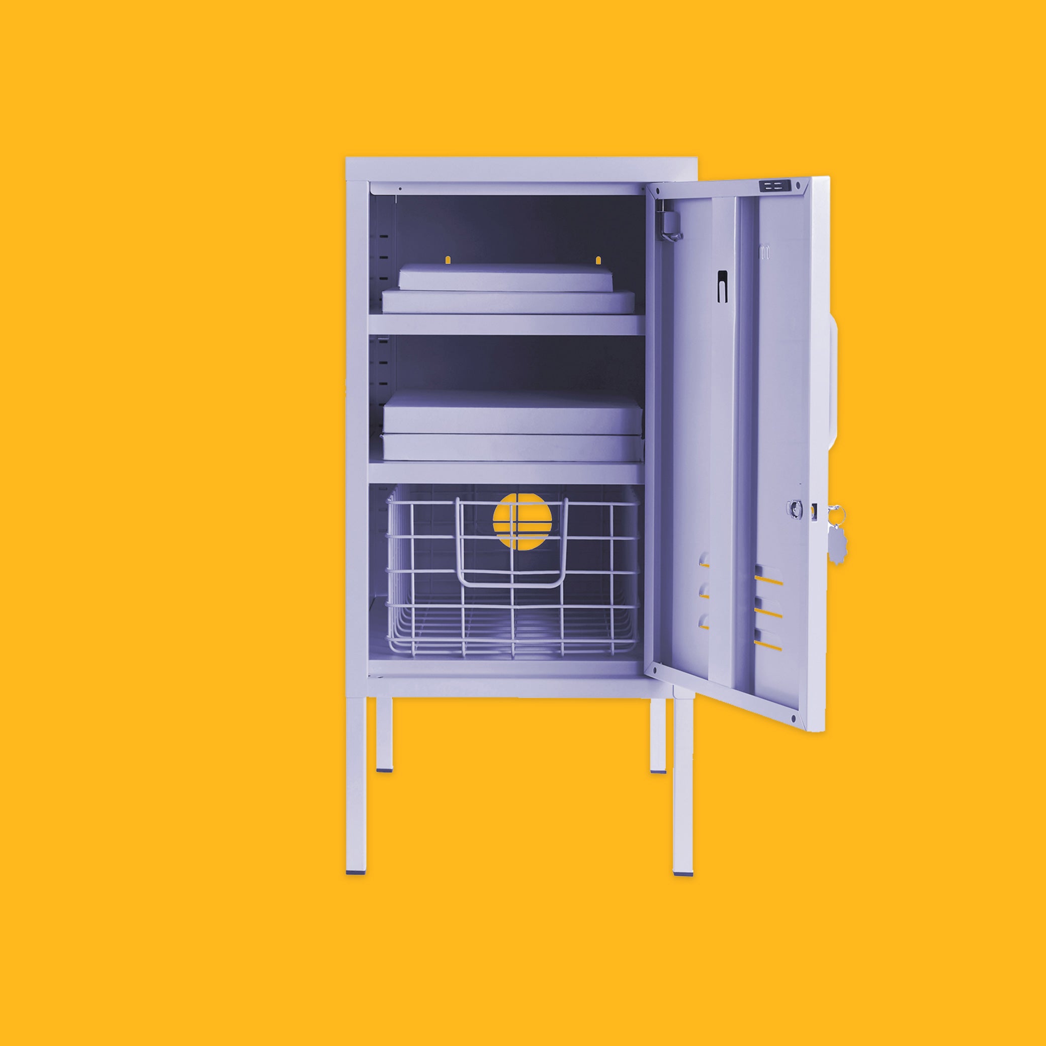 Mustard Made The Shorty Locker in Lilac open