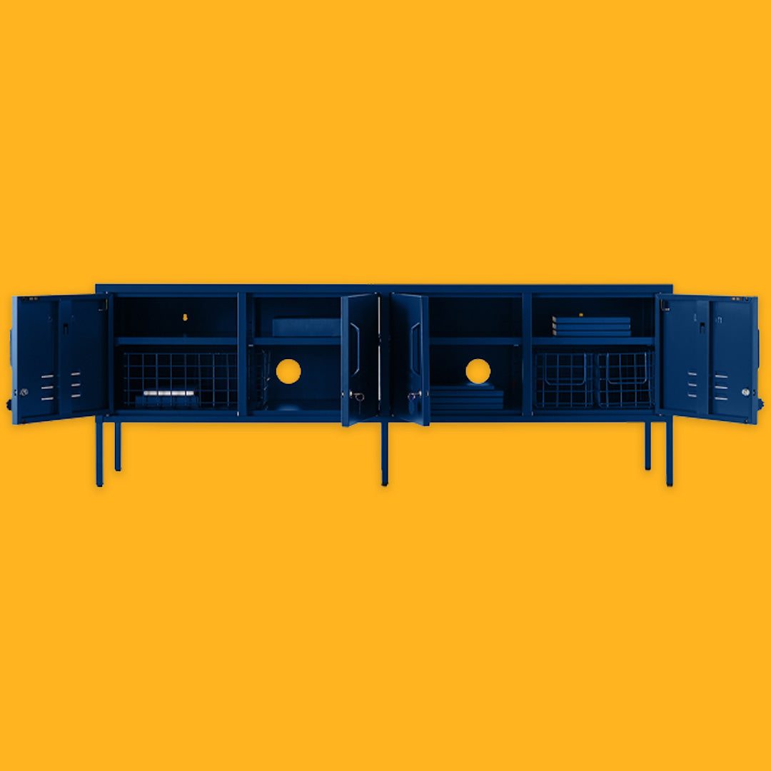 Mustard Made The Standard in Navy opened and filled