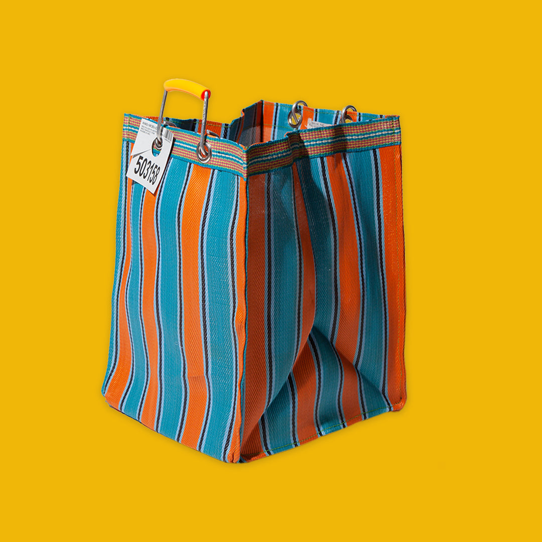 Recycled Plastic Stripe Bag | Rectangle D26