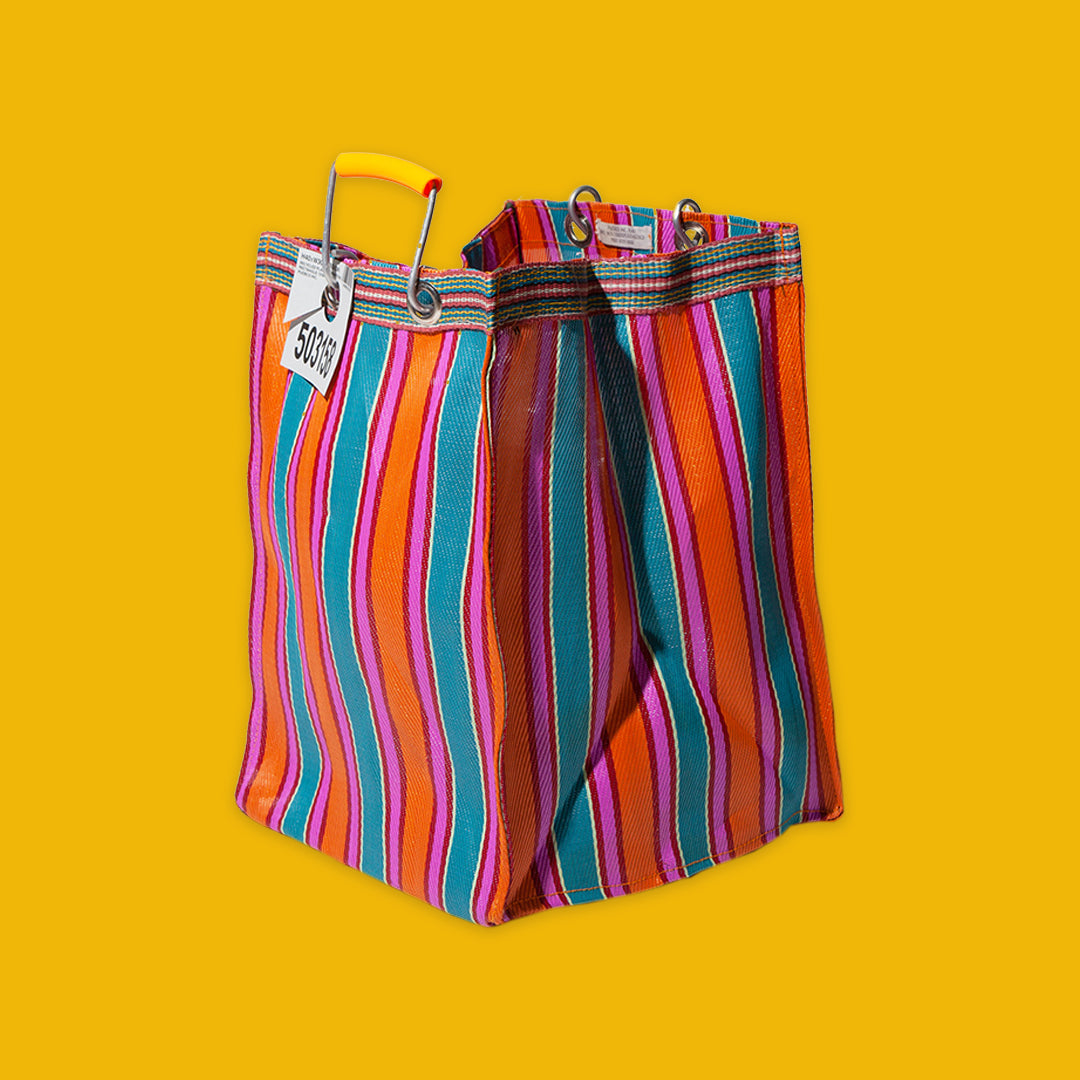 Recycled Plastic Stripe Bag | Rectangle D26
