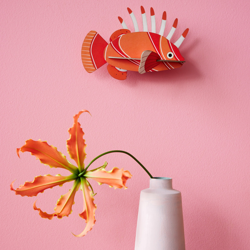 Studio Roof Small Fish Lionfish on wall