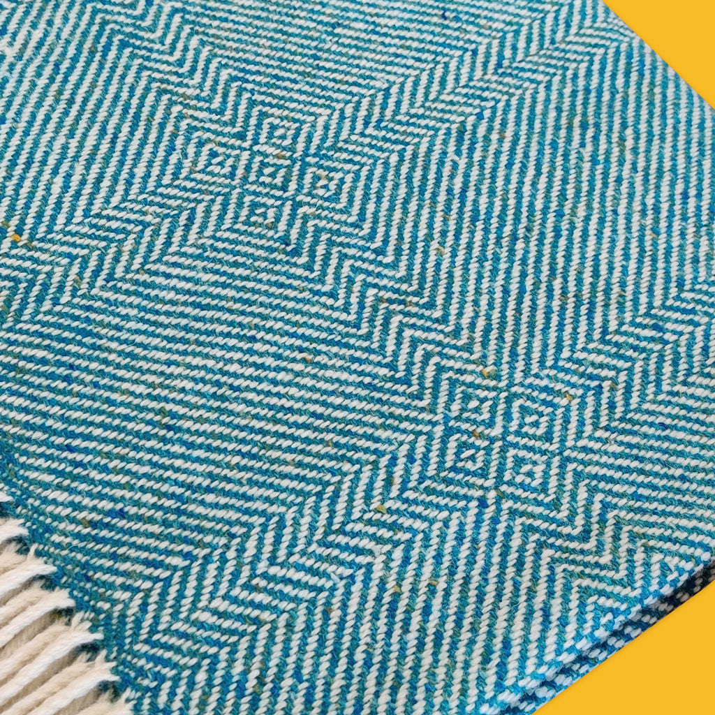 Studio Donegal Handwoven Gridlock Throw in Barcelona