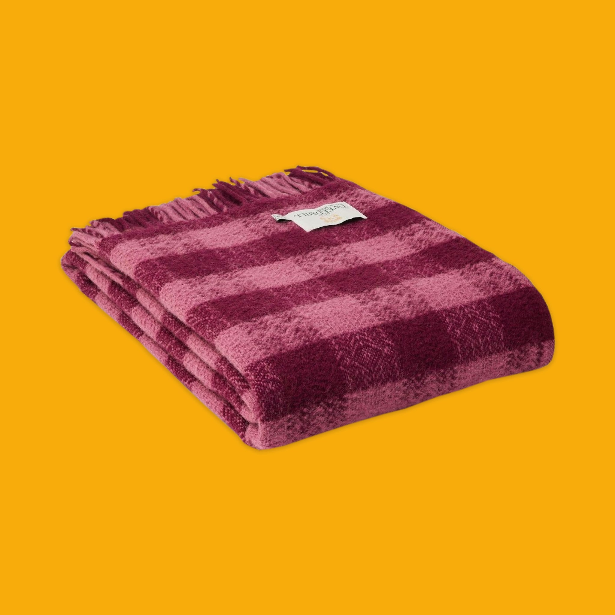 Hutton Check in Burgundy