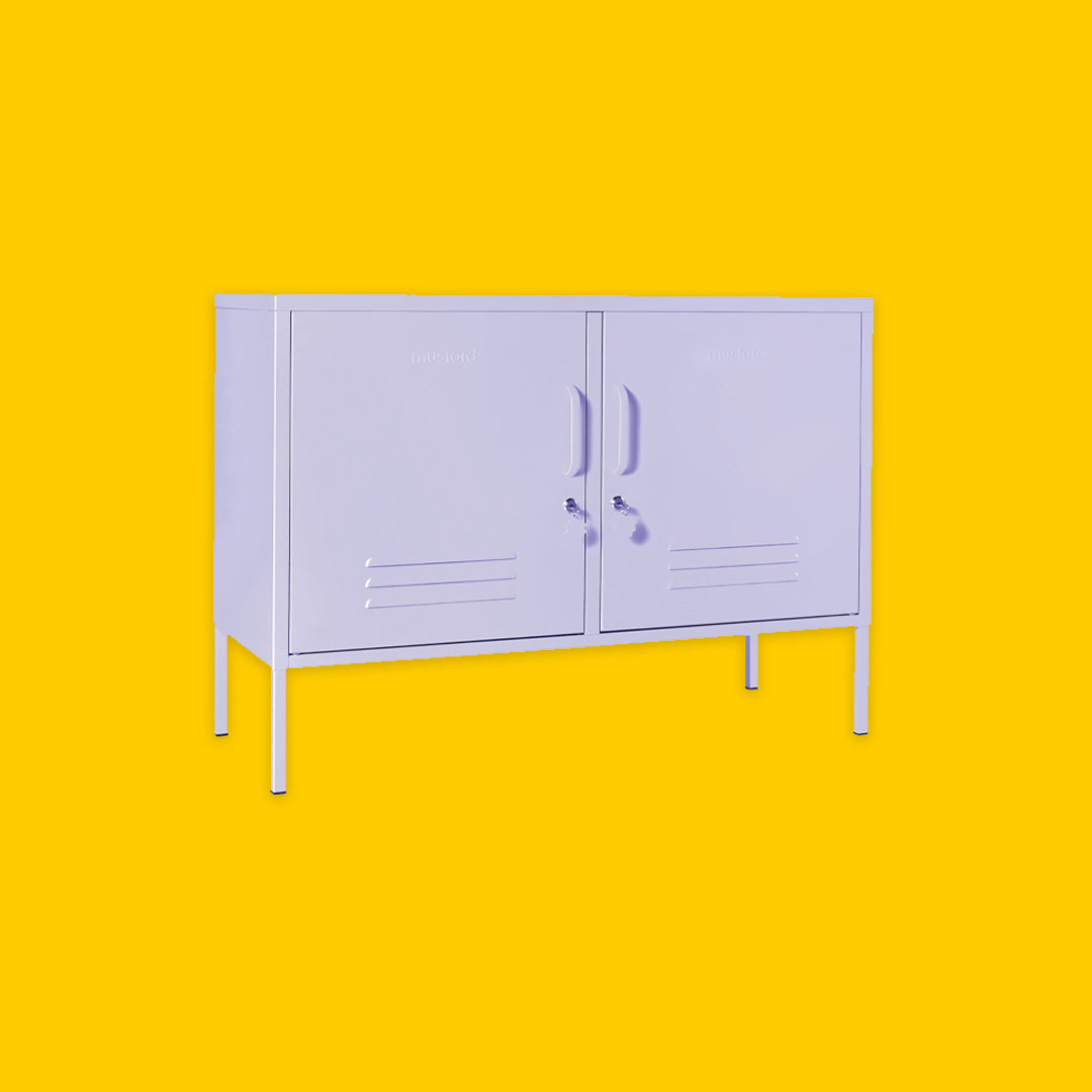 Mustard Made The Lowdown in Lilac angled