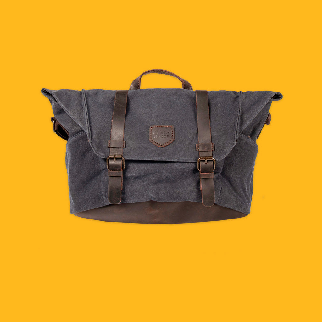 Alaskan Maker Messenger Bag in Charcoal Front