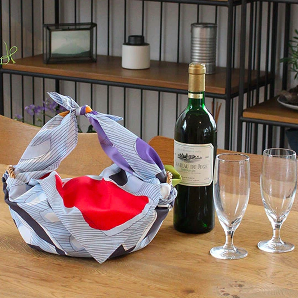 Musubi Furoshiki Aquadrop Fruit Farm as a bag