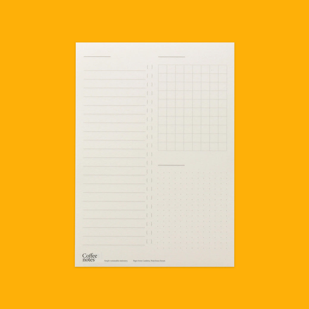Coffeenotes Organiser Pad