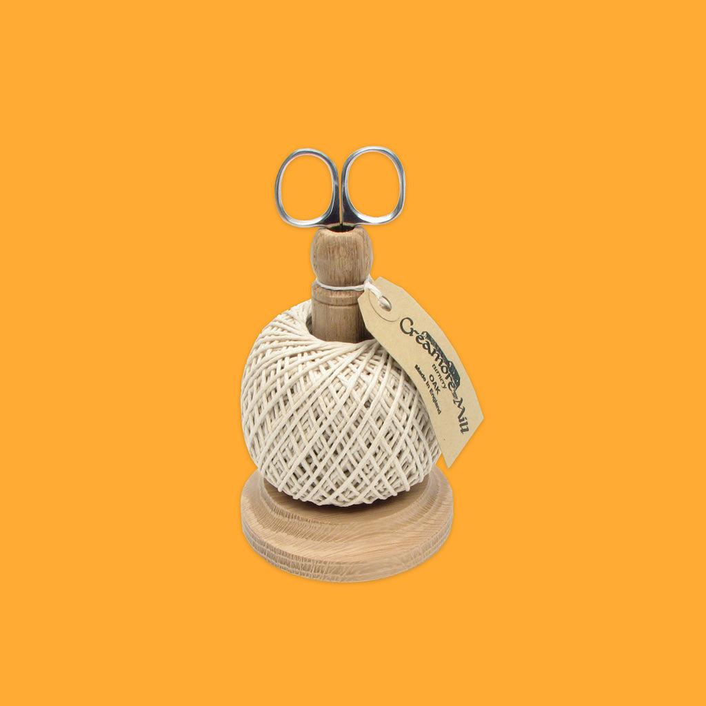 Oak String Tidy with Scissors by Creamore Mill
