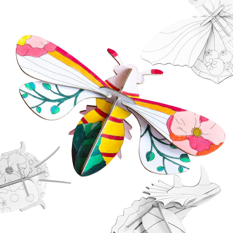 Group photo of Studio Roof DIY decor bugs.