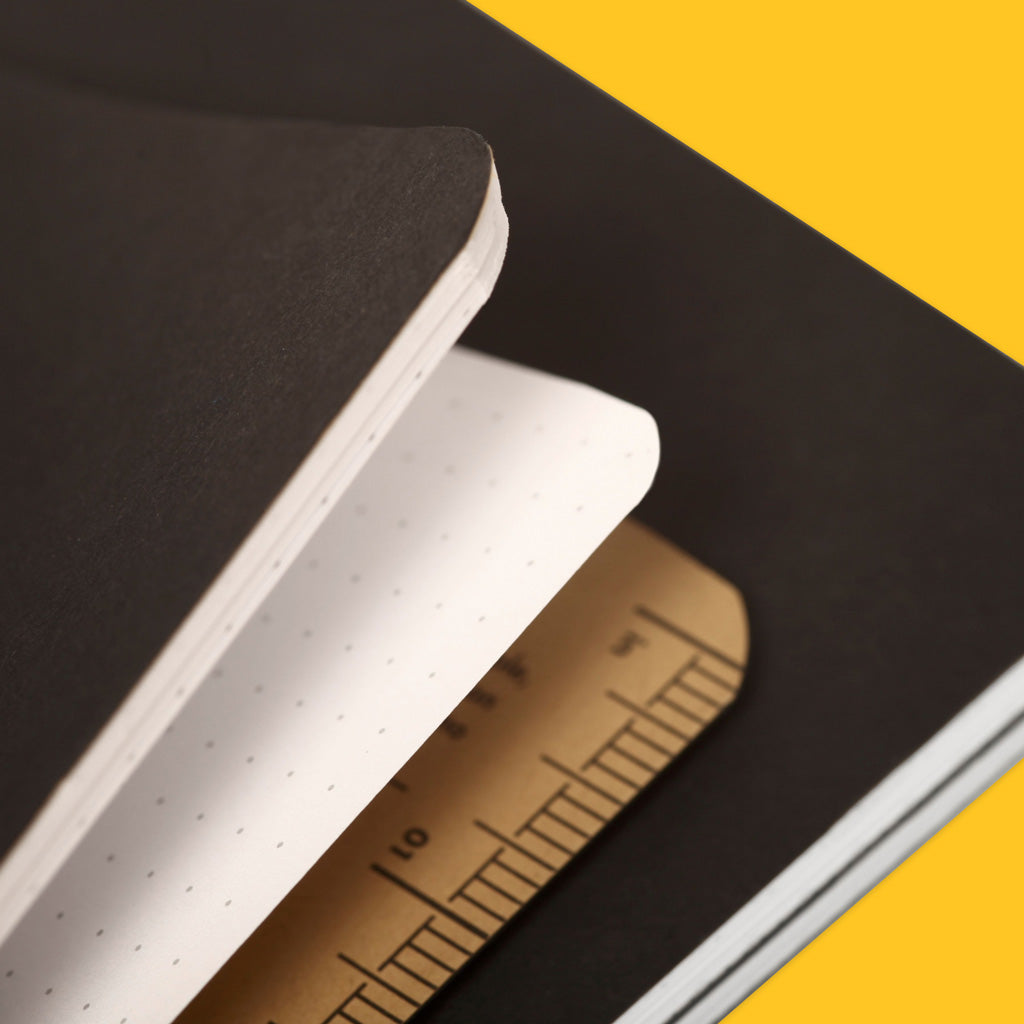 Field Notes Pitch Black Notebook Dot Graph Inside