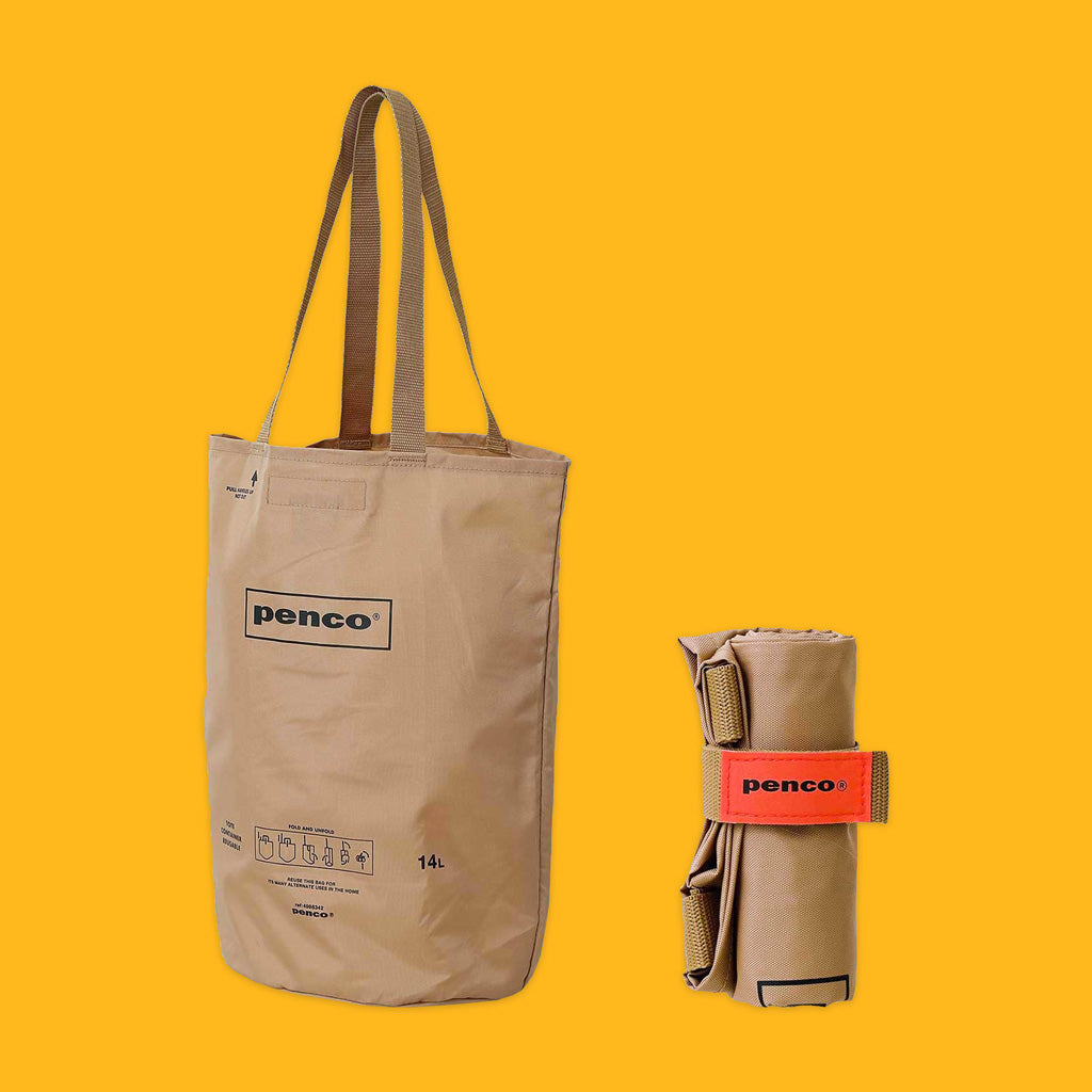 Hightide Penco Bucket Tote Bag in Beige