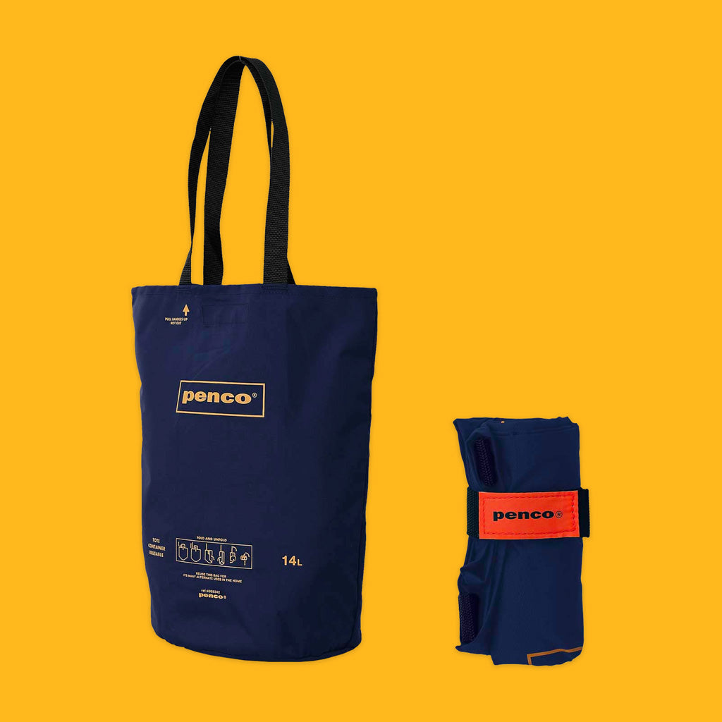 Hightide Penco Bucket Tote Bag in Navy