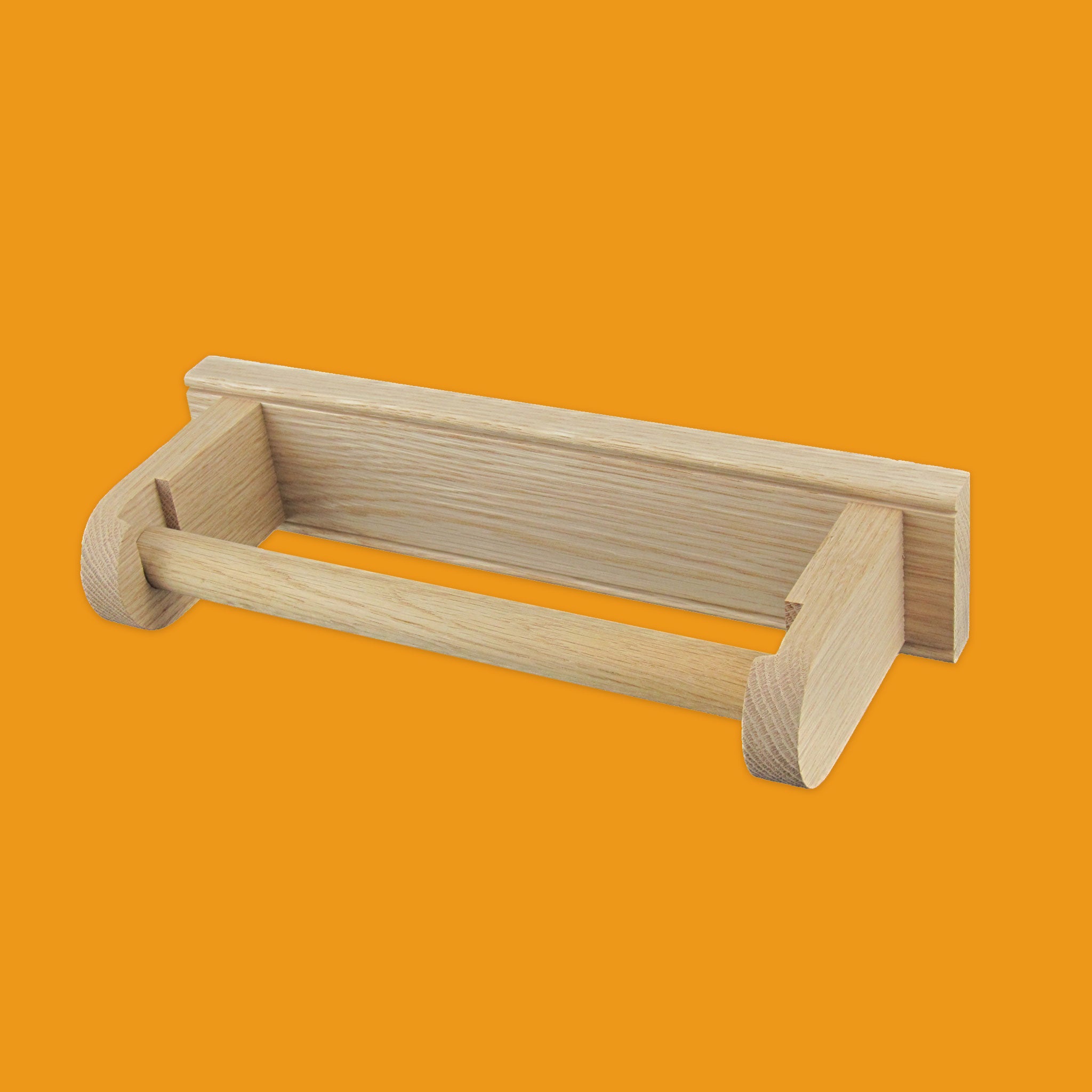 Oak kitchen roll holder