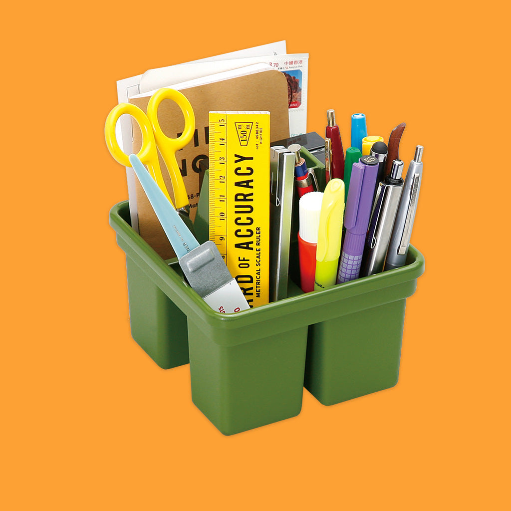 Penco Storage Caddy Displayed with Pens and pencils and rulers