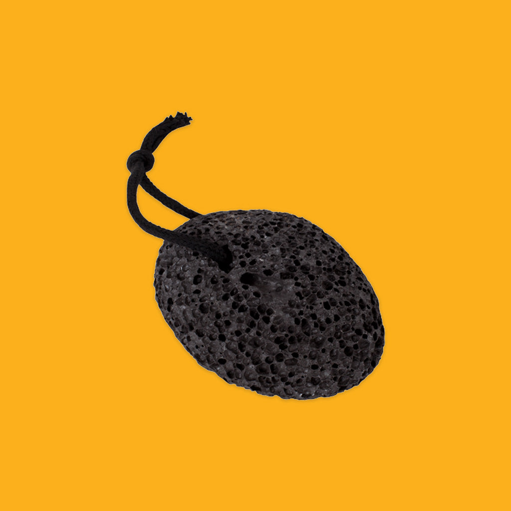 Black Pumice on rope