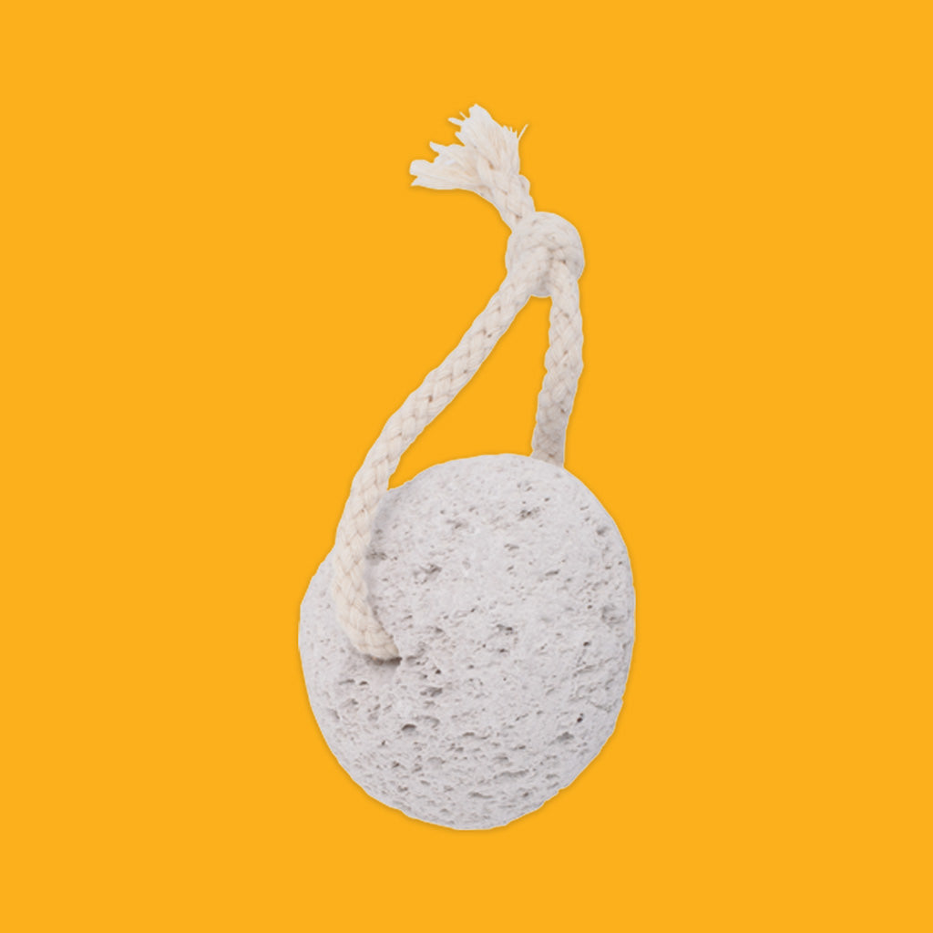 White Pumice Stone on rope
