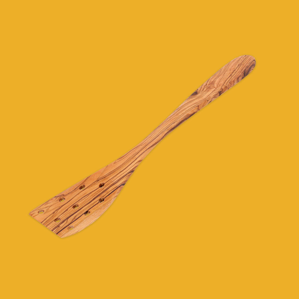 Redecker Perforated Olive Wood Spatula 741069