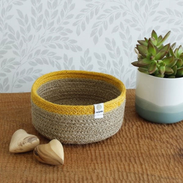 Shallow Seagrass & Jute Basket