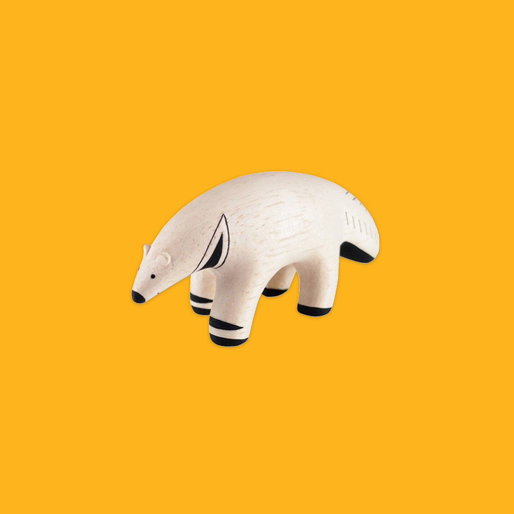T-Lab Pole Pole Wood carved Animal Anteater