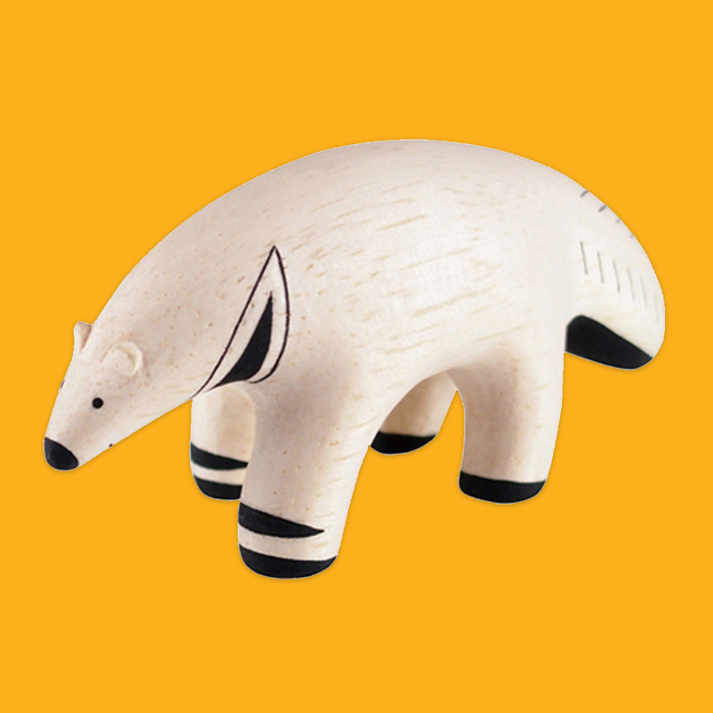 T-Lab Pole Pole Wood carved Animal Anteater