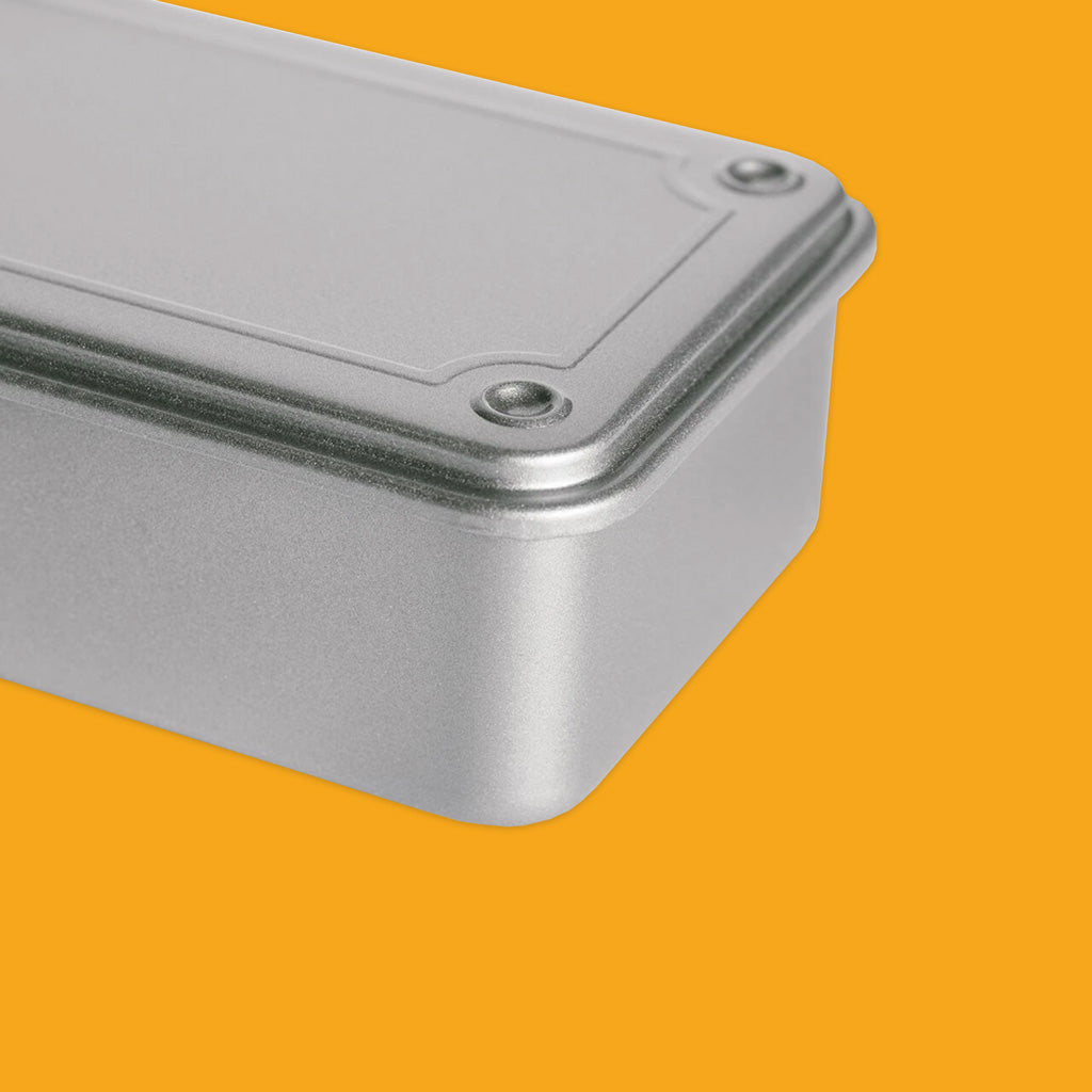 Toyo Steel Component Box in Silver Close Up