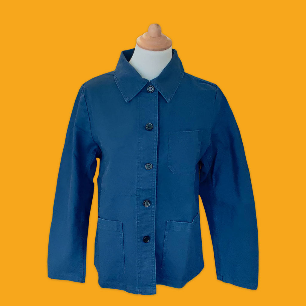 Chore Jacket French Navy Jacket Ladies Work Jacket French Work