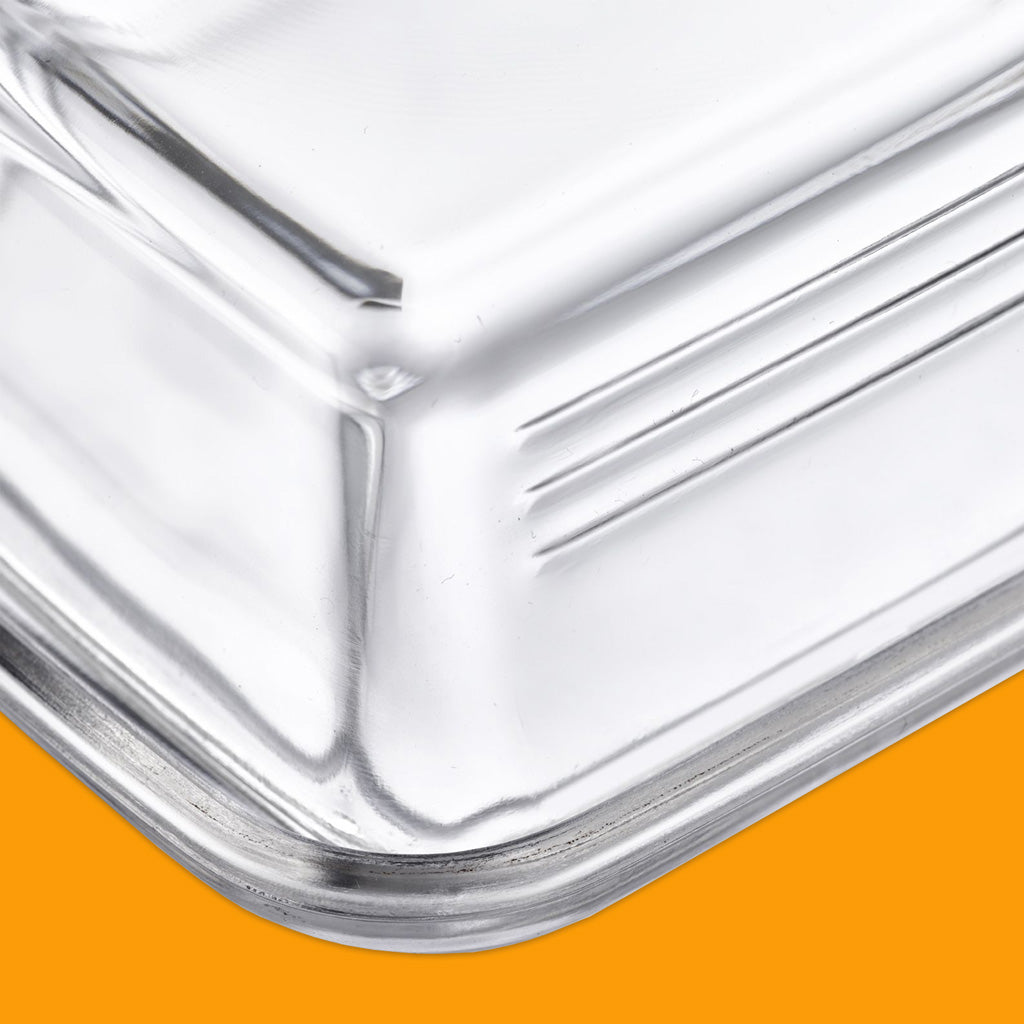 Westmark Butter Dish Close up of grip.