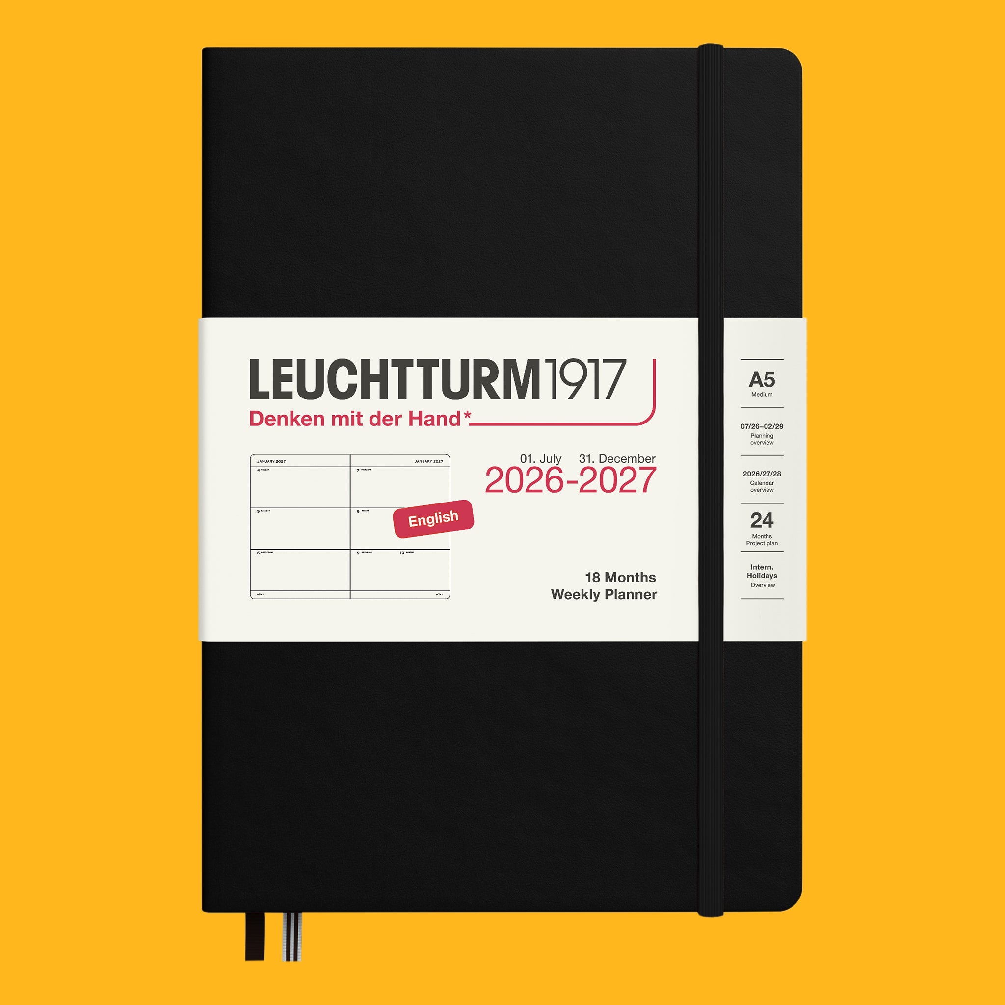 18 Month Weekly Planner 2026-2027