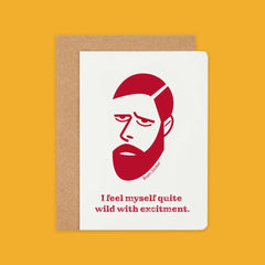 At It Again! Greeting Card Bram Stoker