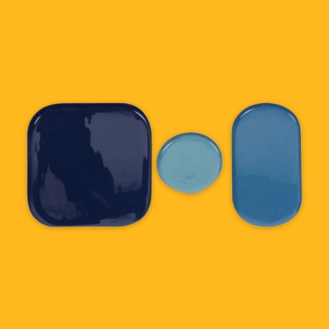 Set of 3 Enamel Trays