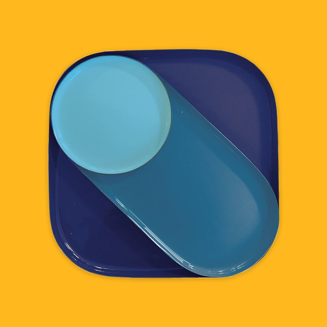 Set of 3 Enamel Trays