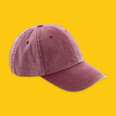 Organic Cotton Cap in Wine Red