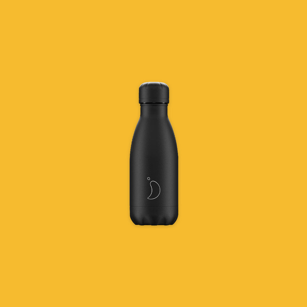 Chilly's 260ml Bottle in All Black Monochrome