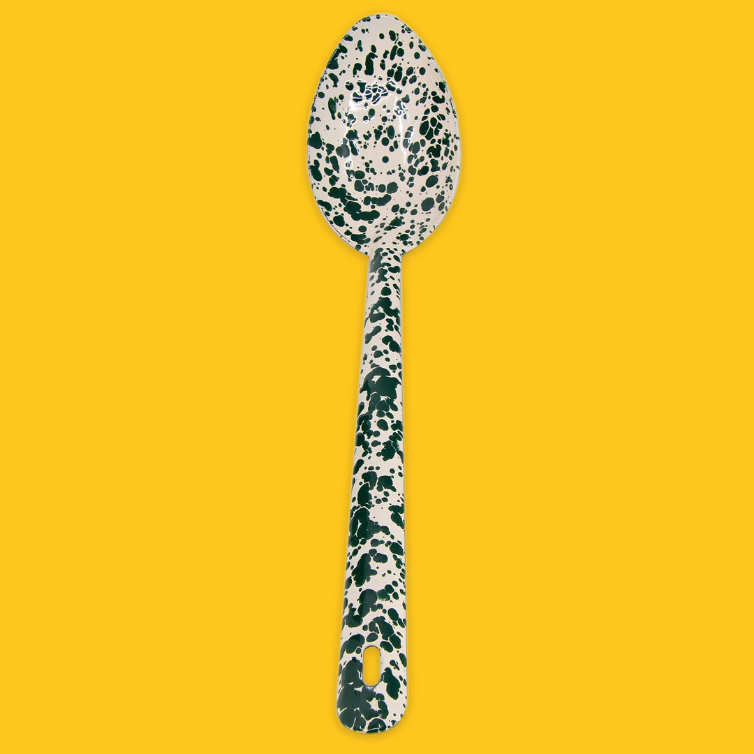 Enamel Splatter Serving Spoon