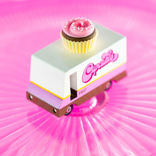 Candylab Cupcake Van on a plate