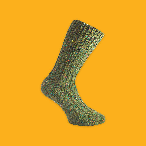 Donegal Woolen Socks in Moss Green