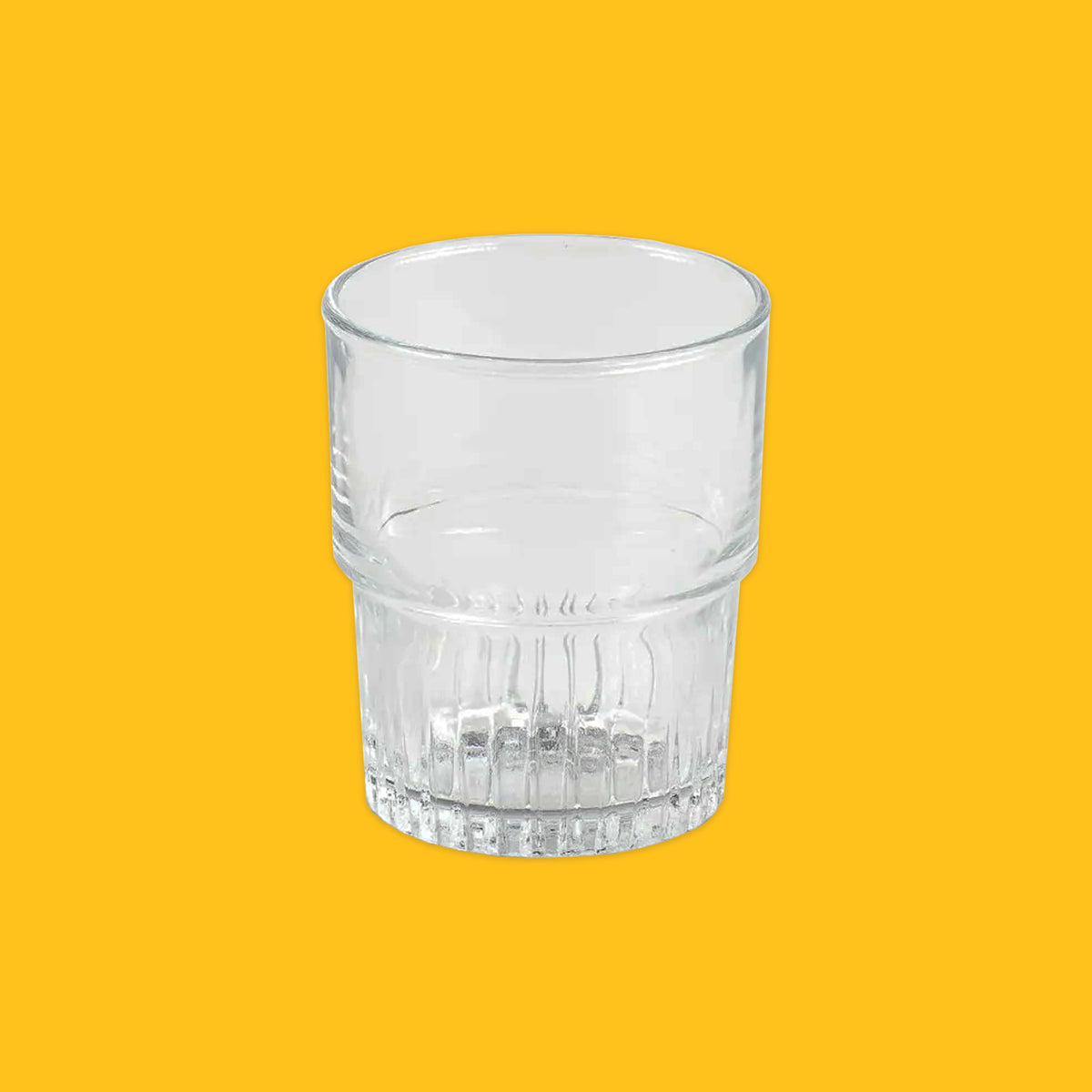 Empilable Tumbler on a yellow background