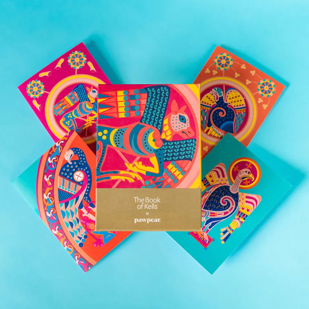The Book of Kells x pawpear Greetings Card Set