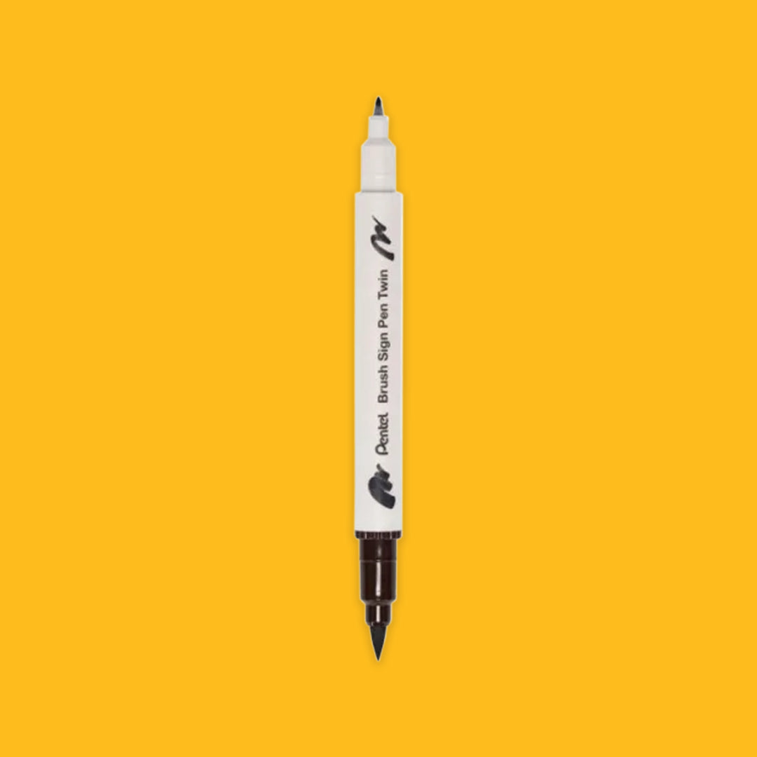 Pentel Brush Sign Pen Twin