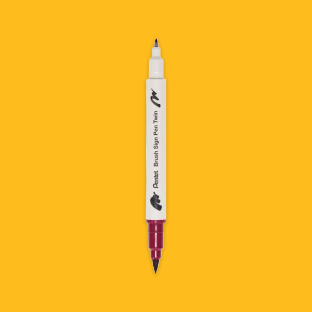 Pentel Brush Sign Pen Twin