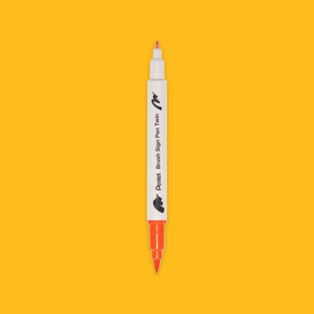 Pentel Brush Sign Pen Twin