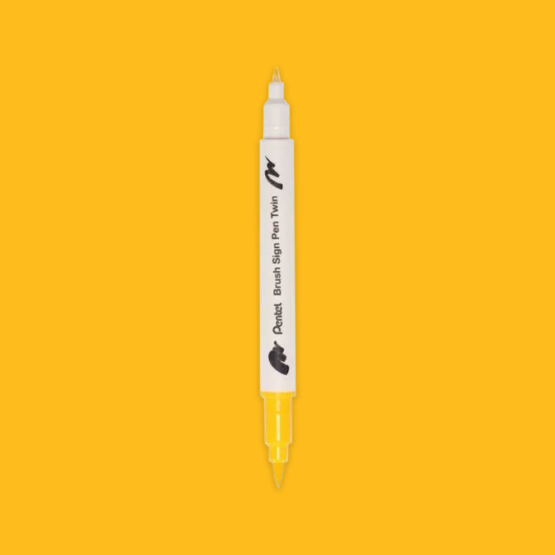 Pentel Brush Sign Pen Twin